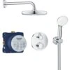 Grohe Tempesta 210 Shower Set With Concealed Thermostat, Chrome (34727000)