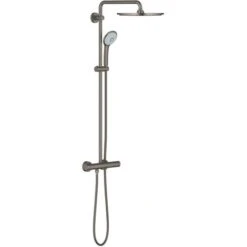 Grohe Euphoria System 310 Shower Column With Thermostatic For Wall Mounting, Hard Graphite Brushed (26075AL0)