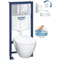 Grohe Complete Wall-hung Toilet Set Grohe Solido Rimless (39186rimless)