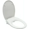 Swiss Aqua Technologies Japanese Toilet Seat, Softclose Toilet Seat Without Electricity With Integrated Bidet, White (SATBEASY2233)