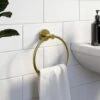 Gold Architeckt Europa Towel Ring Holder Bathroom Accessories Wall Mounted