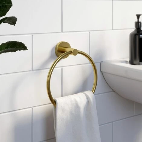 Gold Architeckt Europa Towel Ring Holder Bathroom Accessories Wall Mounted