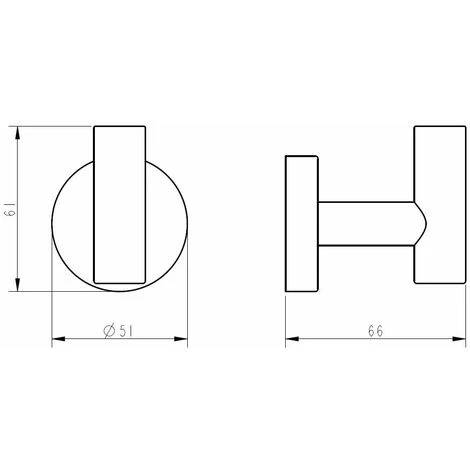 Black & Gold Architeckt Europa Robe Hook Towel Bathroom Accessories Matt Black - Image 4