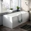 Harris 1700mm Standard Round Single Ended Bath & Legs White