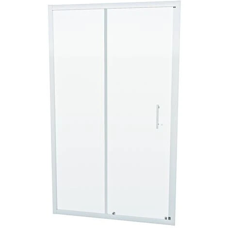 Shower 1100mm Sliding Door With 700 Mm Frameless Glass Side Panel Screen - Image 4