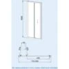 Bi-Fold Folding 760 Mm Glass Door With Frameless 760 Mm Side Panel