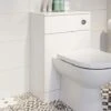 Alpine Modern Toilet Unit BTW Back To Wall Bathroom Cloakroom Furniture Matte White