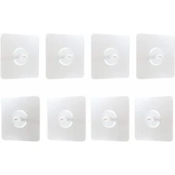 LangRay 8 Piece Self Adhesive Nail In Hooks, Sticky Hanging Nails, Wall Mount Screw Hook Without Punch, For Bathroom, Kitchen