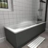 Duchy Single Ended Steel Bath 1700mm X 700mm - 2 Tap Hole