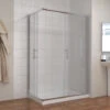 ELEGANT Shower Door And Enclosure 1200 X 900mm Sliding Reversible Corner Entry Shower Cabin With Stone Tray And Riser Kit