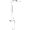 Grohe Euphoria SmartControl System 310 Cube Duo Shower System With Thermostat For Wall Mounting, Chrome (26508000)
