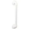 AKW Plastic Fluted Grab Rail Large White 300mm