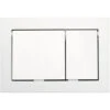 Tece TECEbase Dual Flush Control Plate, White (9240700)