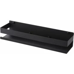 Shower Shelf Black, Bathroom Shelf Wall Mounted, Shower Caddy Screw Mounted Stainless Steel 40CM