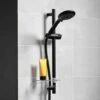 Triton Kian 8000 Series Shower Kit Adjust Riser Rail Hose Handset Black