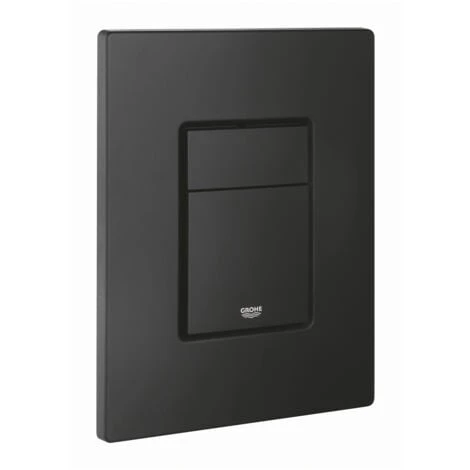 Grohe Even Two-touch Flush Plate, Anti-fingerprint Technology, Matt Black (38966KF0)