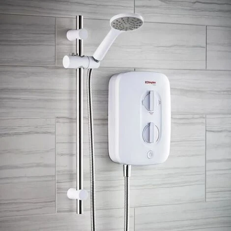 Dimplex Vital Instantaneous Push Button 9.5kW White Electric Shower