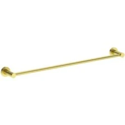Accents Deacon Brushed Brass Single Towel Rail