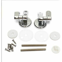 Toilet Seat Hinge, Set Of Replacement Toilet Seat Hinges With Zinc Alloy Fixings