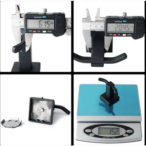 Bathroom Robe Hook Double Wall Mounted Towel/Coat Hook, SUS304 Stainless Steel Matte Black, EG3907F-B - Image 3