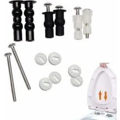 Screws Fixing Toilet Seat Screws Toilet Hinge Kit Replacement Screws Toilet Screws Top Cover Toilet Screws Toilet Top 6 Pcs For Blind Hole Screws Hinges Fittings