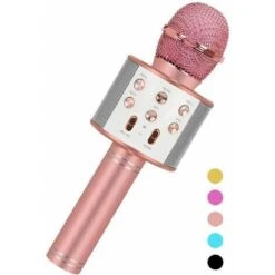 MUFF Fun Toys For 4-15 Year Old Girls, Handheld Karaoke Microphone For Kids Age 7-14,Birthday Gifts For 8 9 10 11 Years Old Boys Girls Pink (Pink)