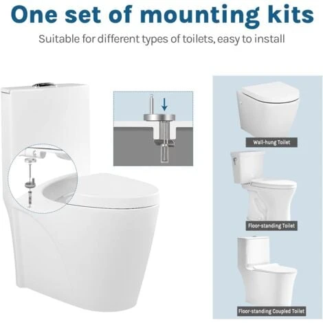 WOLTU D Shape WC Toilet Seats Soft Close Quick Release Heavy Duty Toilet Lid Cover - Image 2