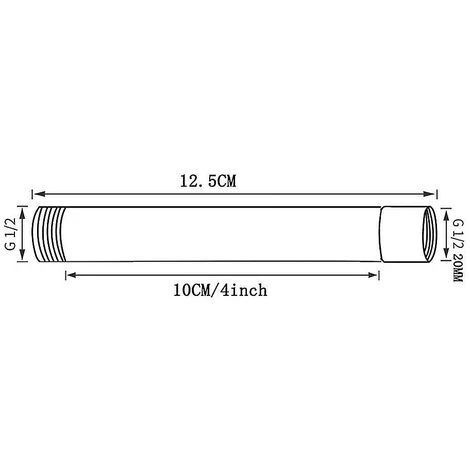 Shower Arm Extension Downspout Showerhead Extension - Image 5