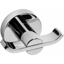 Croydex Flexi-Fix Metra Double Robe Hook, Chrome