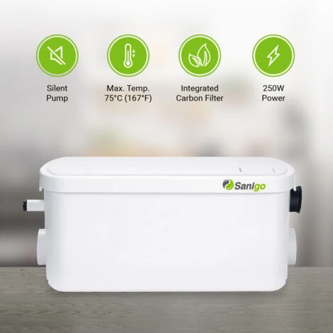 Silent Shower Pump Sanigo 30dB 200W For Shower And Sink - Image 5