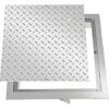 VEVOR Recessed Manhole Cover Powder-coated Drain Cover 50x50cm Steel Lid W/Frame