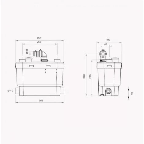 Saniflo 6045 Sanispeed + Plus Heavy Duty Pump Macerator Commercial Domestic - Image 2