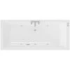 Legend 1600mm X 700mm Left Hand 6 Jet Chrome V-Tec Single Ended Whirlpool Bath