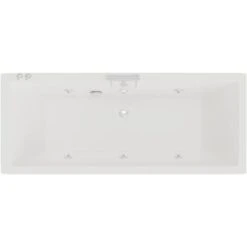 Wholesale Domestic Square 1700mm X 700mm 6 Jet Chrome V-Tec Double Ended Whirlpool Bath