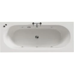 Wholesale Domestic Metropole 1700mm X 700mm 6 Jet Chrome V-Tec Double Ended Whirlpool Bath