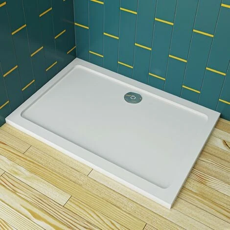 SKY 1100x700mm Slimline Rectangle Shower Enclosure Stone Tray Free Waste - Image 2