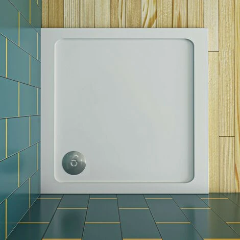 SKY 1100x700mm Slimline Rectangle Shower Enclosure Stone Tray Free Waste - Image 3