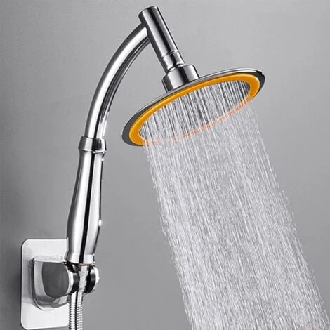Shower Head Extender Adjustable Shower Extension Arm Handy Shower Extension Arm ABS Shower Extension Arm To Connect And Extend Shower Head 1 Piece (Silver) - Image 5