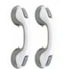 2 PCS Safety Tub Handle/Handle/Shower Suction Cup For Bathroom + WC (Gray)