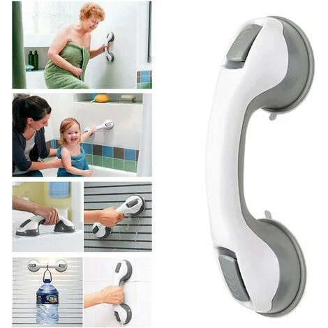 2 PCS Safety Tub Handle/Handle/Shower Suction Cup For Bathroom + WC (Gray) - Image 3
