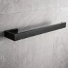 Wall-mounted Towel Door, Stainless Steel Towel Racks, Towel Holder WC Accessories Bathrooms 31cm (black)