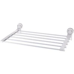 Laundry Rack Vacuumcap Ela Include Clips White RIDDER