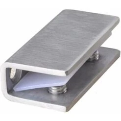 Pack Glass Shower Door Fixing Clamps Stainless Steel Fixed Hinges 8-12mm Wall Brackets