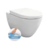 LIVEA Bello Wall-hung Rimless Toilet Bowl + Soft Close Seat, White (BelloRimless)