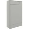 Signature Kalmar Back To Wall WC Toilet Unit 506mm Wide - Grey Gloss