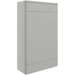 Signature Kalmar Back To Wall WC Toilet Unit 506mm Wide - Grey Gloss