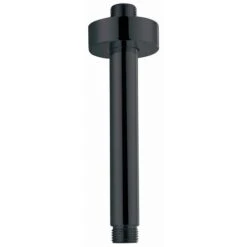 Morval Black Round Shower Ceiling Arm 250mm