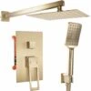 Concealed Shower Set Rea Parker Brush Gold + Box