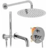 Concealed Shower Set Rea Lungo Chrome + Box