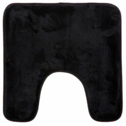 Contour Toilet Mat In Polyester 48x48 Cm - Black -